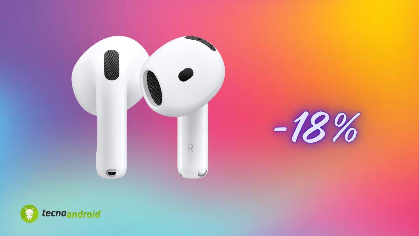 Apple AirPods 4 a Shonc Price: con Amazon Sconto Salva 18% -