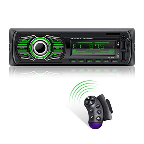 Trasmettitore Bluetooth per auto Trasmettitore Bluetooth MP3 QC3.0 Caricatore rapido Adattatore per autoradio per autoradio con doppie porte USB Kit vivavoce per auto Display della luce ambientale